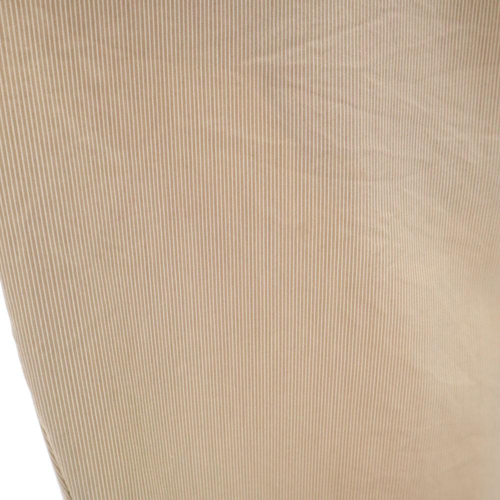 Prada Made In Italy Striped Pattern Cropped Pants 42S Beige Women Used