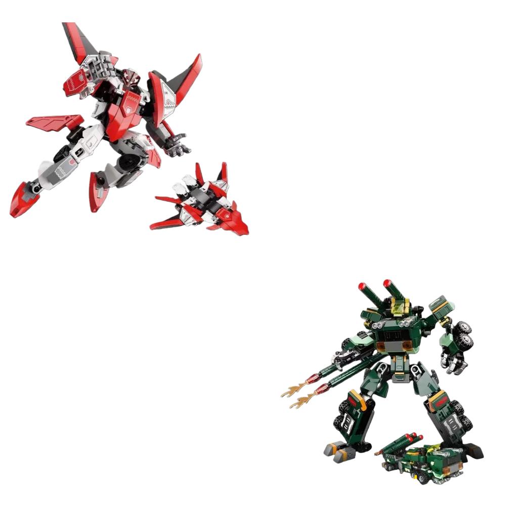 Jaki Transformierender Roboter Modellbauspielzeug Haus Kreative Dekoration Bausteine Mecha Set Kindergeburtstagsgeschenk