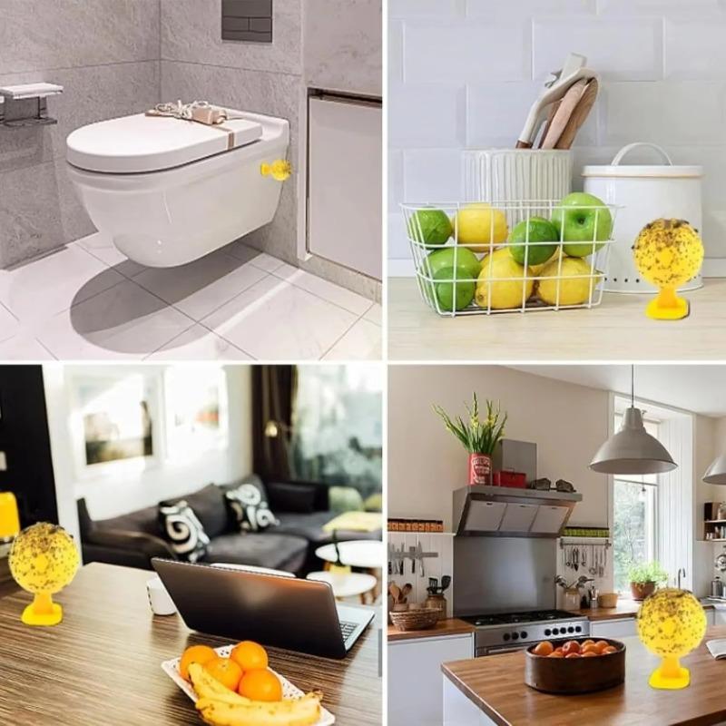 1-20 Pieces Summer Fruit Fly Trapping Ball Sticky Fruit Fly Catcher Glue Ball Multi-function Fruit Fly Mosquito Fly Catcher