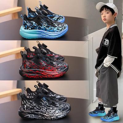 Leichte Lederschuhe für Jungen mit weicher Sohle, lässige Sportschuhe - Trendiger Stil für Frühling/Herbst zum Laufen im Freien
