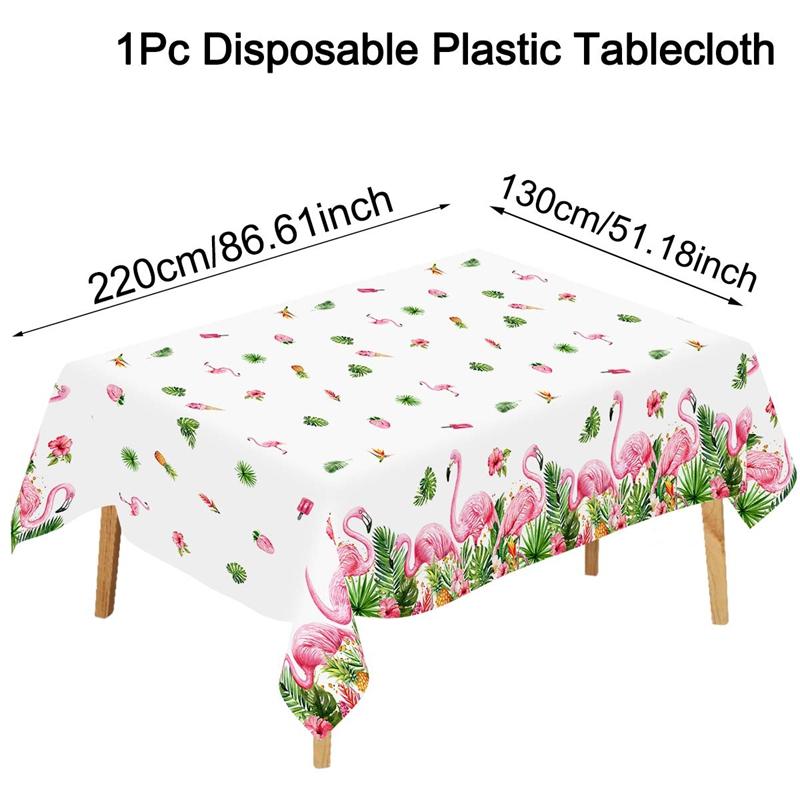 Hawaiian Party Decoration Palm Leaves Disposable Tablecloth Table Cover Tropical Summer Beach Supplies Luau Birthday Party decor