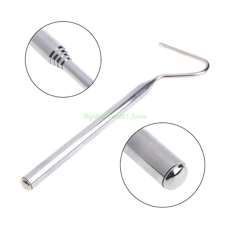 24TE Adjustable Snake Hook Stainless Steel Hook Telescopic Snake Hook Catcher Retractable Hook Tools