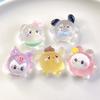 Entzückende Nachtleuchtende Cartoon-Resin-Accessoires der 4. Generation für DIY-Haarspangen und Handyhüllen