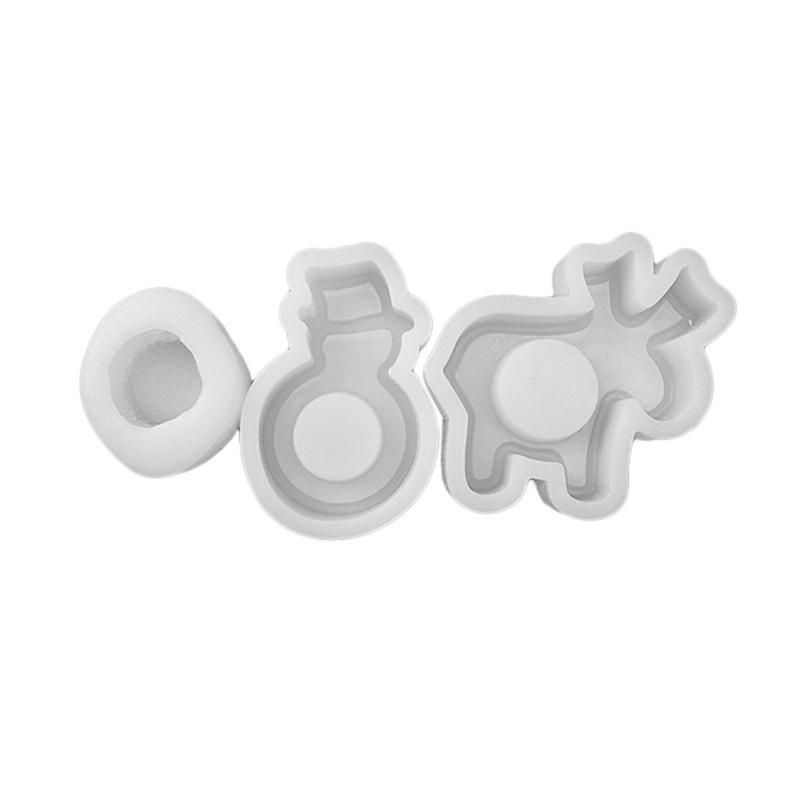 Christmas Candle Holder Tray Silicone Mold for Handmade Crafts and Candle Making