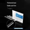 Double-Sided Acrylic Table Card Stand - T-Shaped Transparent 3D Display for Menus and Price Lists