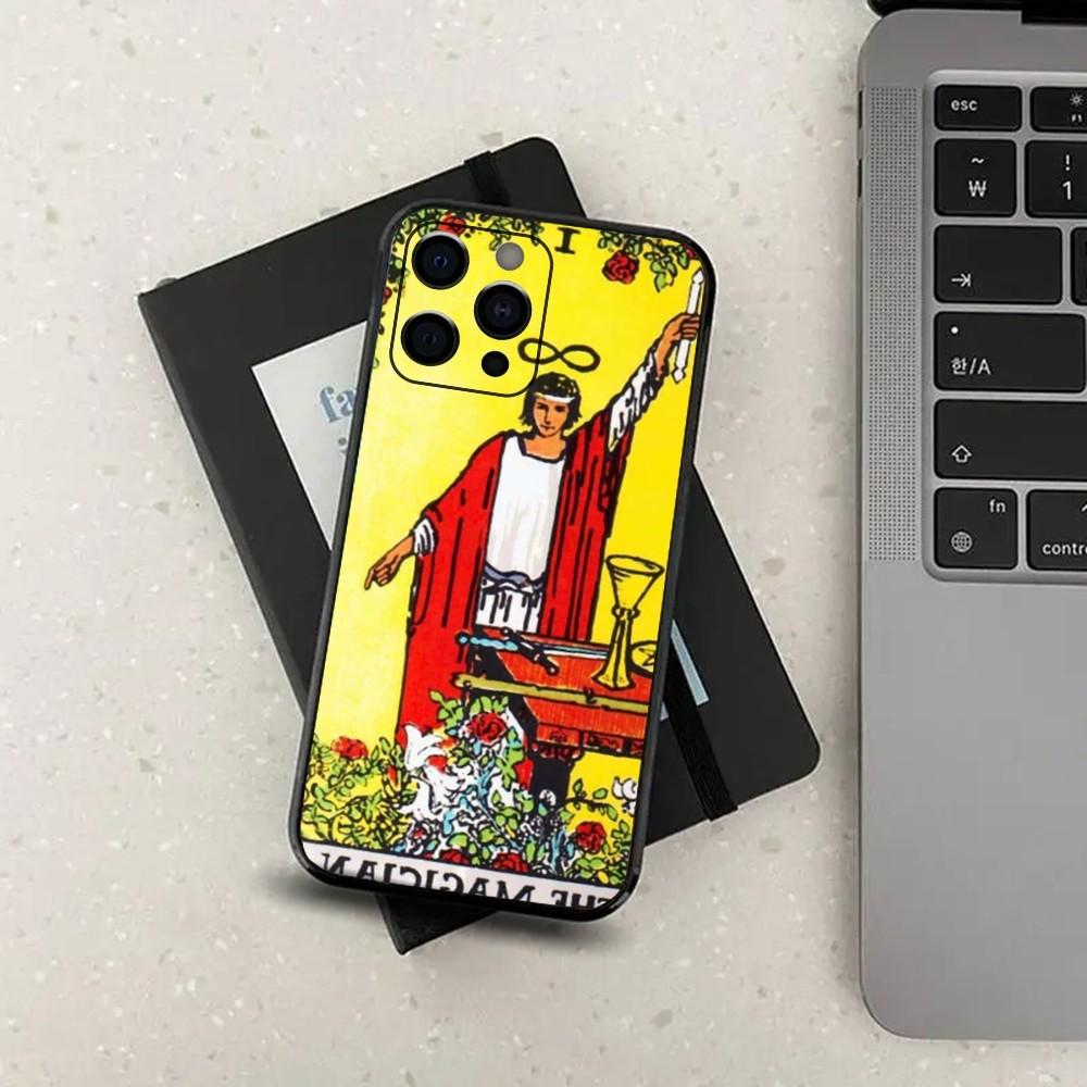 

Egypt M-Mysterious Tarot Phone Case For Apple iPhone 15,14,13,12,11,Pro,X,XS,Max,XR,Plus,Mini Soft Black Cover iPhone14Pro