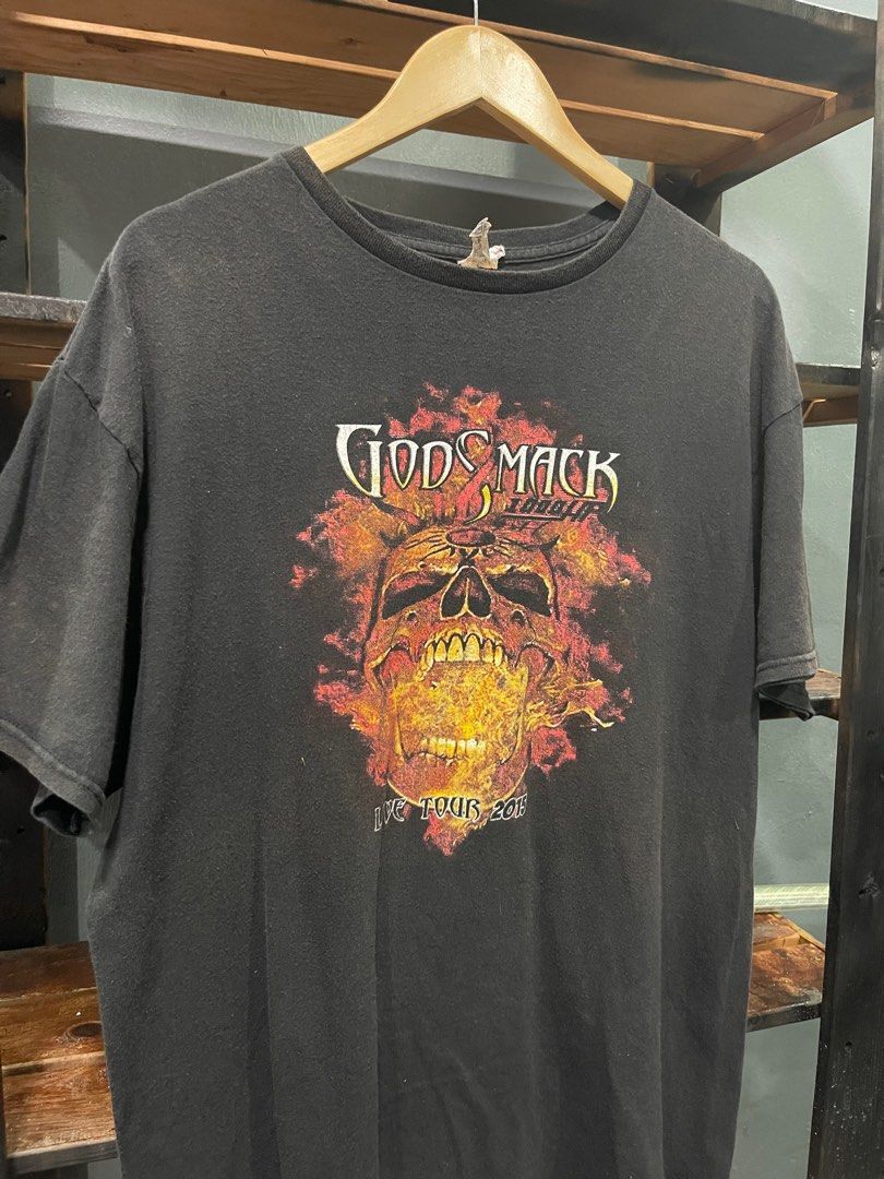 Godsmack Lineup Live Tour 2015 Short Sleeve Unisex Tshirt Reprint S5XL KH9793 S