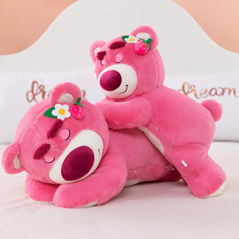 Kawaii Toy Story Lotso Strawberry Bear Stuffed Toys Cartoon&Cute The Bear Plush Dolls Birthday Gifts For Kids Girlfriend