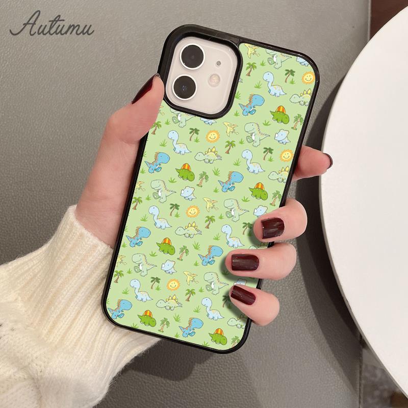 Baby Dino Phone Case for iPhone 17 Air 15 16 16e 11 12 13 14 Pro Max Plus Cover Coque Fundas Shell