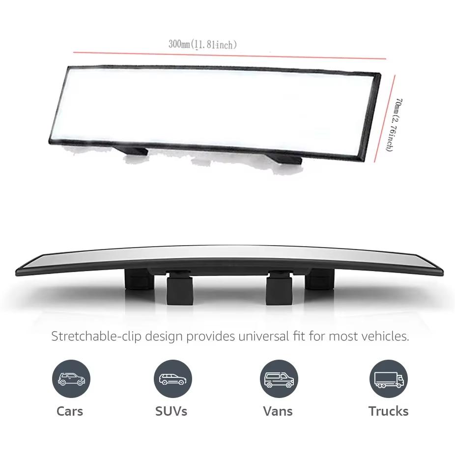 Universal Anti glare Wide Angle Convex Rearview Mirror Car Interior Rear View Baby Child Seat Watch white Sun Visor Goggle Safet Interior Mirrors6