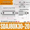 Adjustable Stroke Pneumatic Thin Cylinder - Piston Rod Sizes: 16/20/25/32/40/63