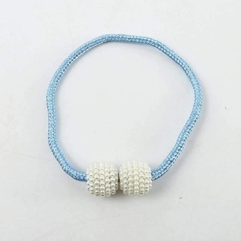 Pearl Magnetic Curtains with Buckles Modern Window Curtains Magnetic Tie Holder Clips Holders Curtain Belt Accessories