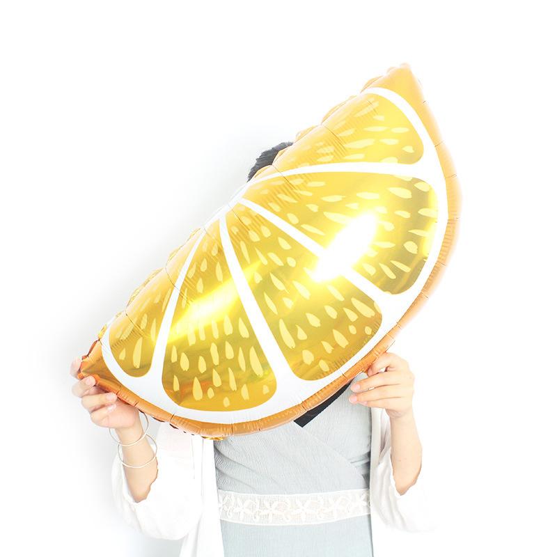 1 Pcs Tropical Fruit Balloons Lemon Orange Ballon Pineapple Decor Aluminum Film Baby