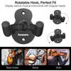 Wall Mount for Guitar - Black - 3pcs - Carbon Steel - Non-slip - Multifunctional