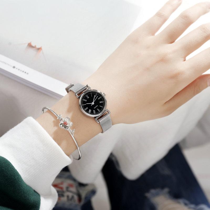 Watch Female Student Simple Small Dial Retro Mesh Belt Versatile Girls Mori Casual Quartz Watch