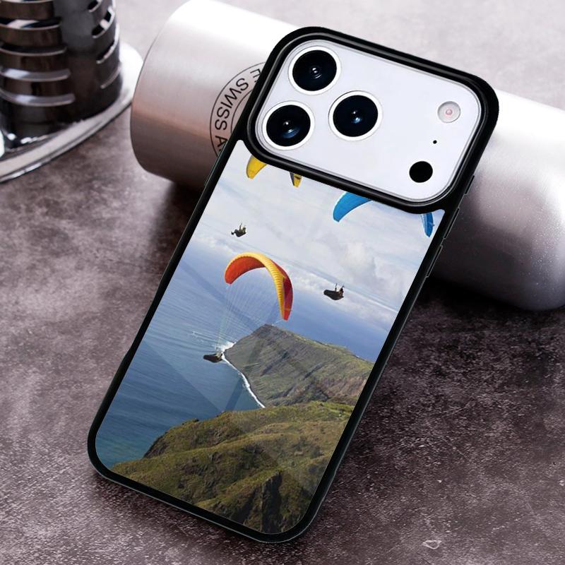 Paragliding Paraglider Phone Case for iPhone 17 16 15 Pro Max Air 14 13 12 11 Plus Shockproof Capa Cover