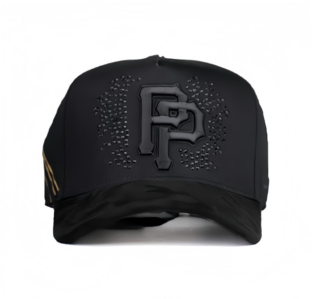 Wholesale Yo No Pesco Star Satin Lined Terry Dobby Embroidered Bling Sports Cap 5 Panel Rhinestone Brim Baseball Caps Barbas