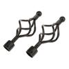 Iron Curtain Pole Brackets Window Curtain Accessories Curtain Rods End Caps for Home Decor Hotel Bar Wall Mounted Support