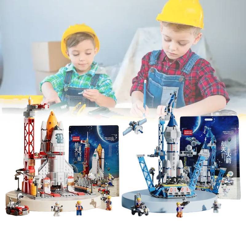 Shuttle Rocket Space Building Blocks Toys Children Educational Gift Boys Girls