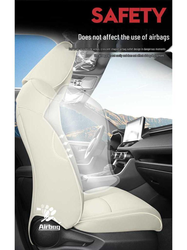 2025 Toyota bz5 Full Coverage Perforated Leather Seat Cover - Universal Four Seasons Cushion