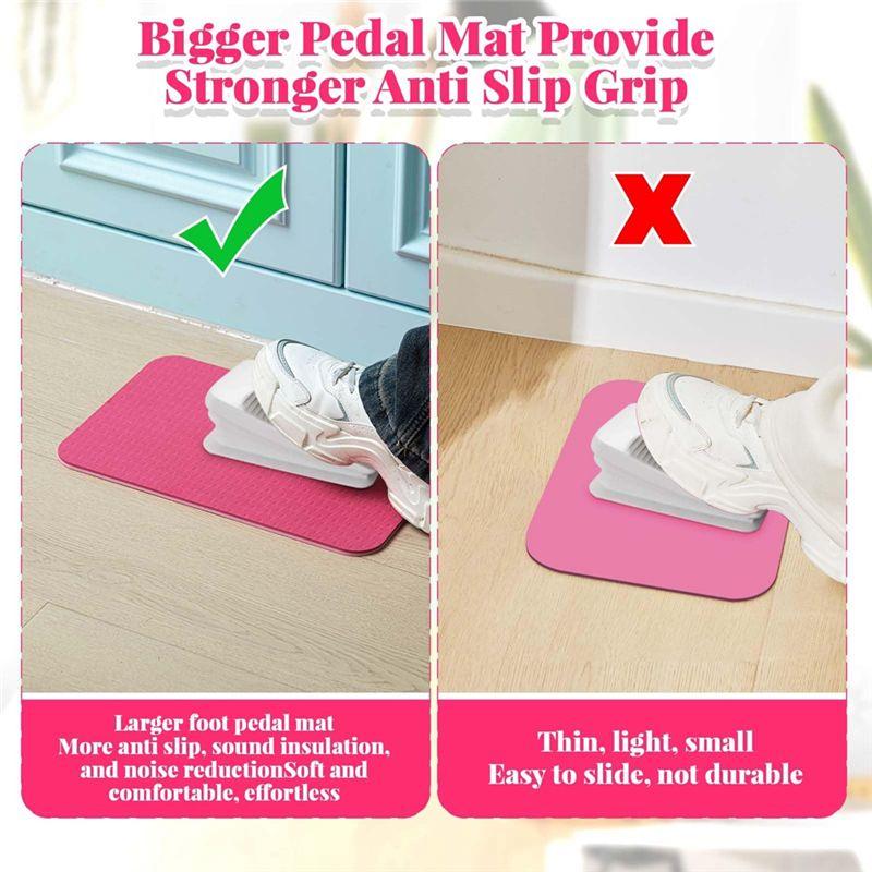 AEE4-2Pcs Sewing Machine Muffling Mat Pedal Mat Sewing Machine Mat Reduce Vibrations Noise No Slip Rubber Sewing Machine Part