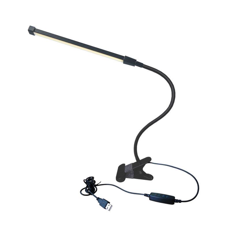 USB clip lamp led eye protection table lamp 10 levels of dimming and color reading lamp bedroom bedside lamp
