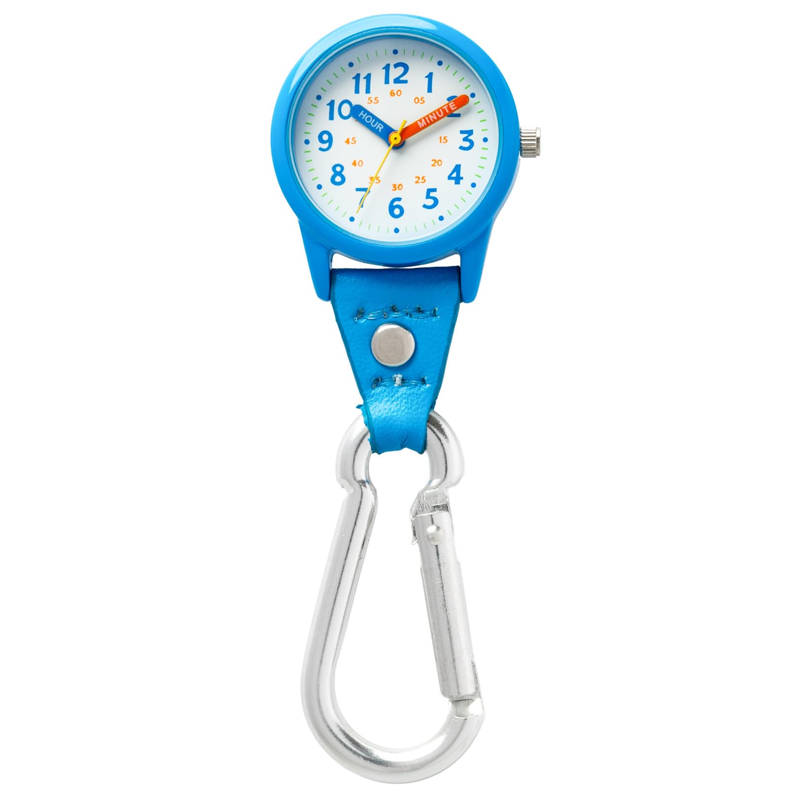 

CREPHA Часы-брелок, Часы-карабин для детей, Учеников начальной школы, Аналоговые, Водонепроницаемые, Легко читаемые, Маленькие, Мини-размер, Подходят для рюкзака,