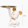 Aesthetic Bear Car Key Tray Violent Bear Storage Holder Mobile Phone Bracket Tray Support Bear Living Room Entryway Decoration