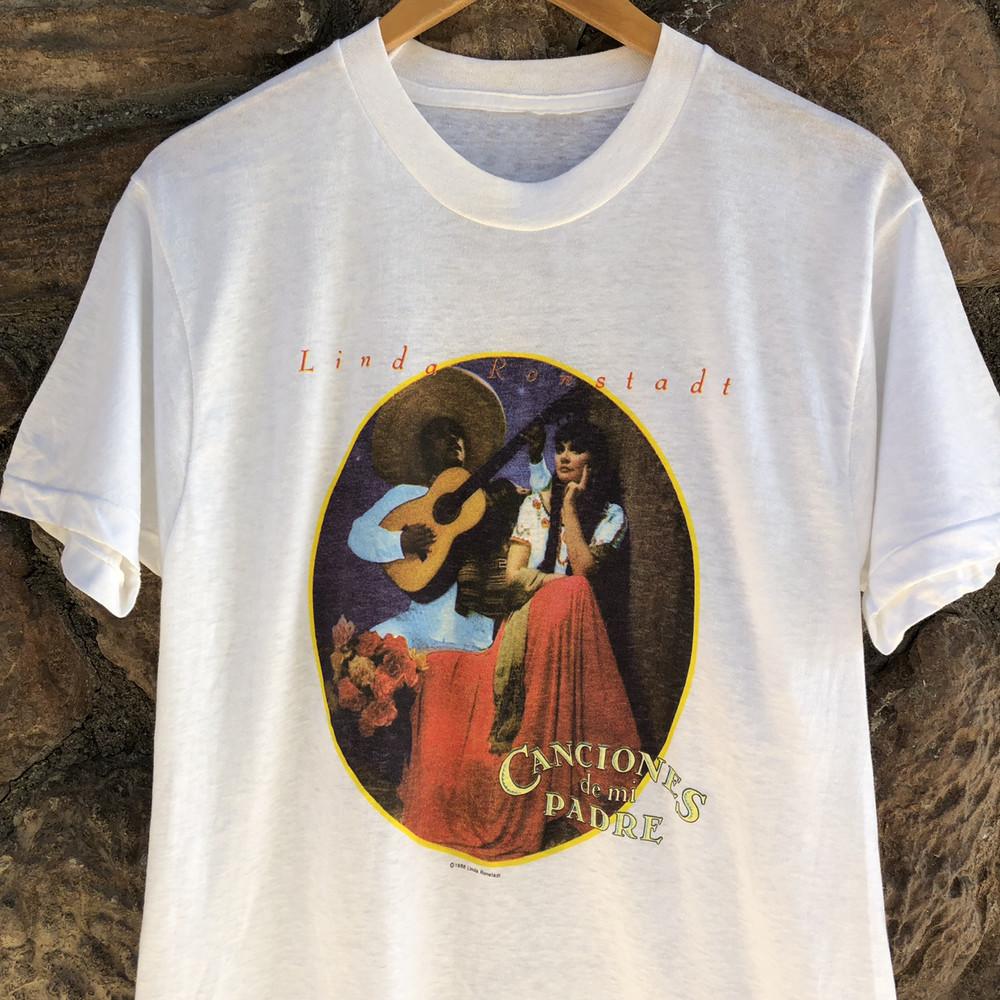 Vintage Linda Ronstadt Tour T-Shirt White Tour Concert T-SHIRT All Sizes 1C108 Unisex T-Shirt XXXXL