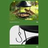 Rings Iron Hanging Bird Feeder For Garden Art Providing Simple Setups And High Capacity Bird Feeding HX6C