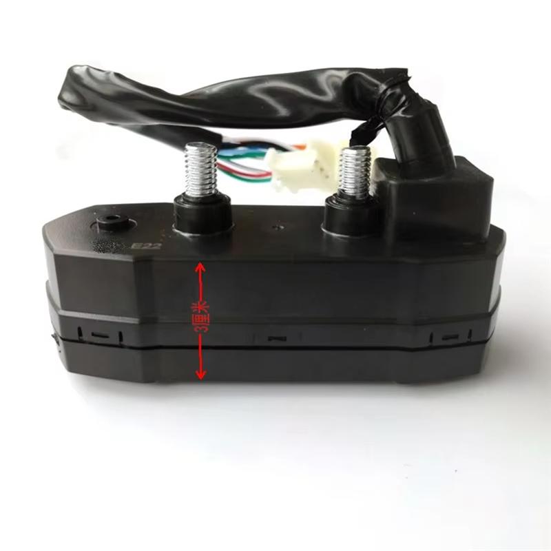 ABLZ-Universal Motorcycle LCD Digital Speedometer Electric Modified Mini Adjustable Oil Meter Odometer Speed Meter