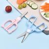 Portable Stainless Steel Baby Food Scissors - Cut Meat & Vegetables for Infants & Children