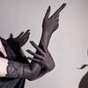 Thin Transparent Gloves 51CM Length Cosplay Gloves Sexy Stage Performance Gloves  Stage Shows