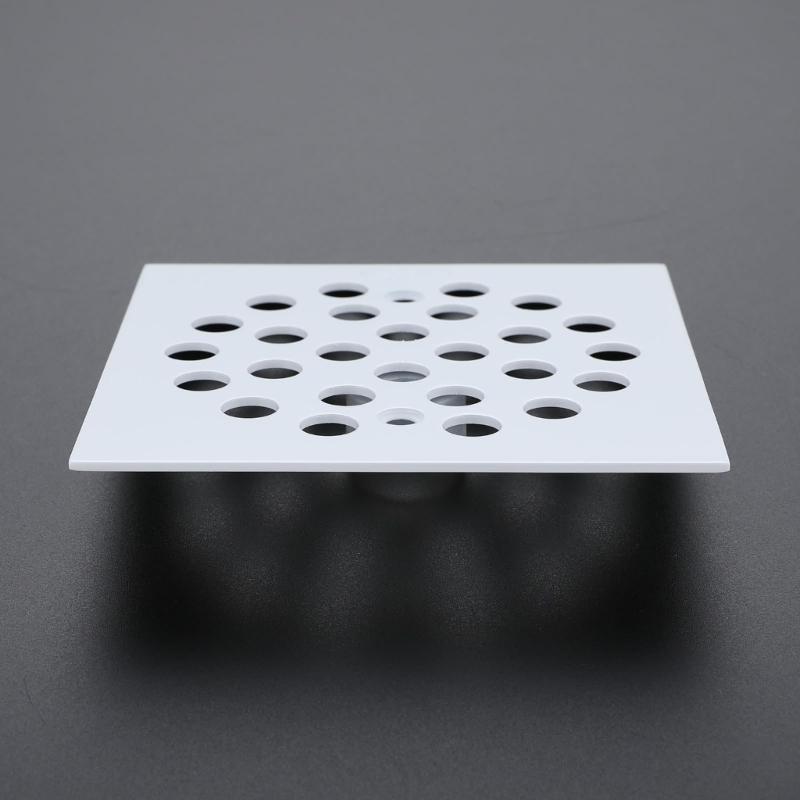Square Floor Drain Cover Stainless Steels Anti-Blocking Easy Cleaning Drain Filter Cover For Hair Trap Easy To Install