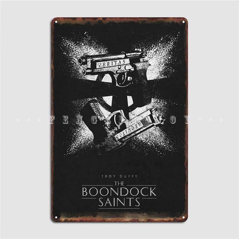 DORA Tin Sign The Boondock Saints Metal Sign Wall Mural Cave Pub Funny Wall Plaque Tin Sign Poster 20x30cm(7.8x11.8inch)