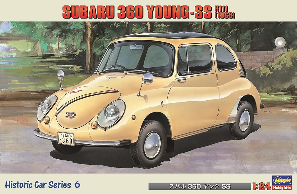 Hasegawa Subaru 360 Young SS Plastic Model Kit HC6 1/24
