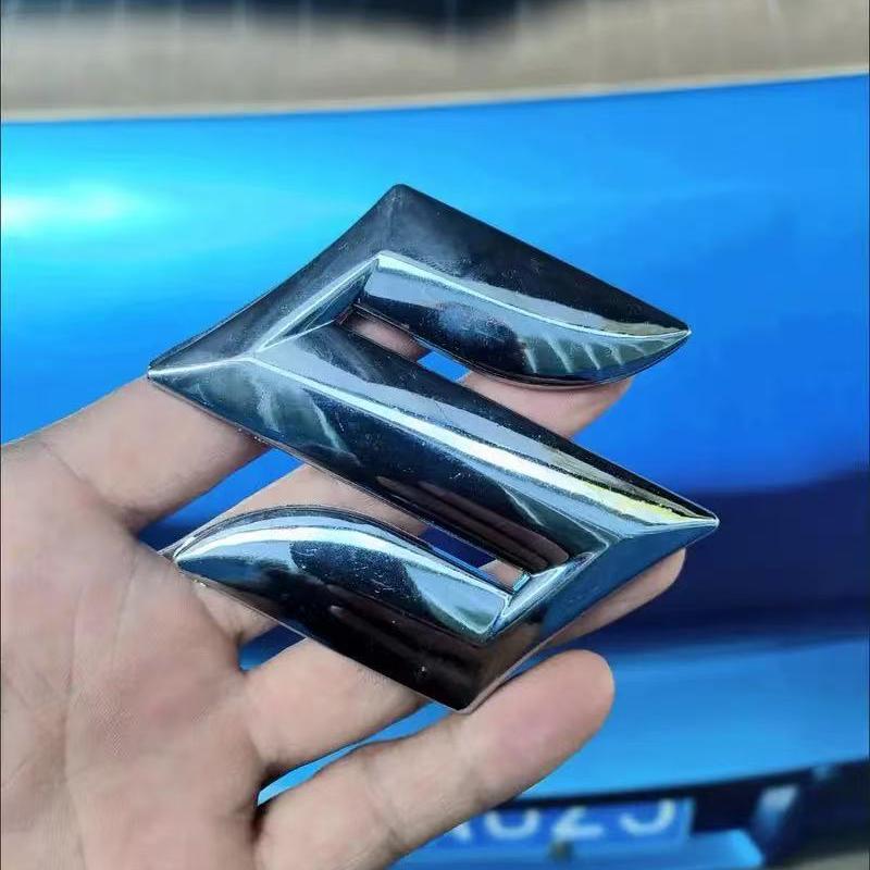 Car Front Rear Logo Auto Grille Emblem Sticker Accessories For Suzuki Jimny Swift Samurai Vitara SX4 Alto Kaiser Ingnis DZire