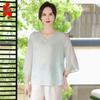 Women's Embroidered Plus Size Blouse & Set