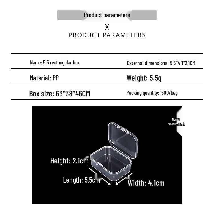 Cutie de depozitare și afișare pentru feronerie din plastic transparent