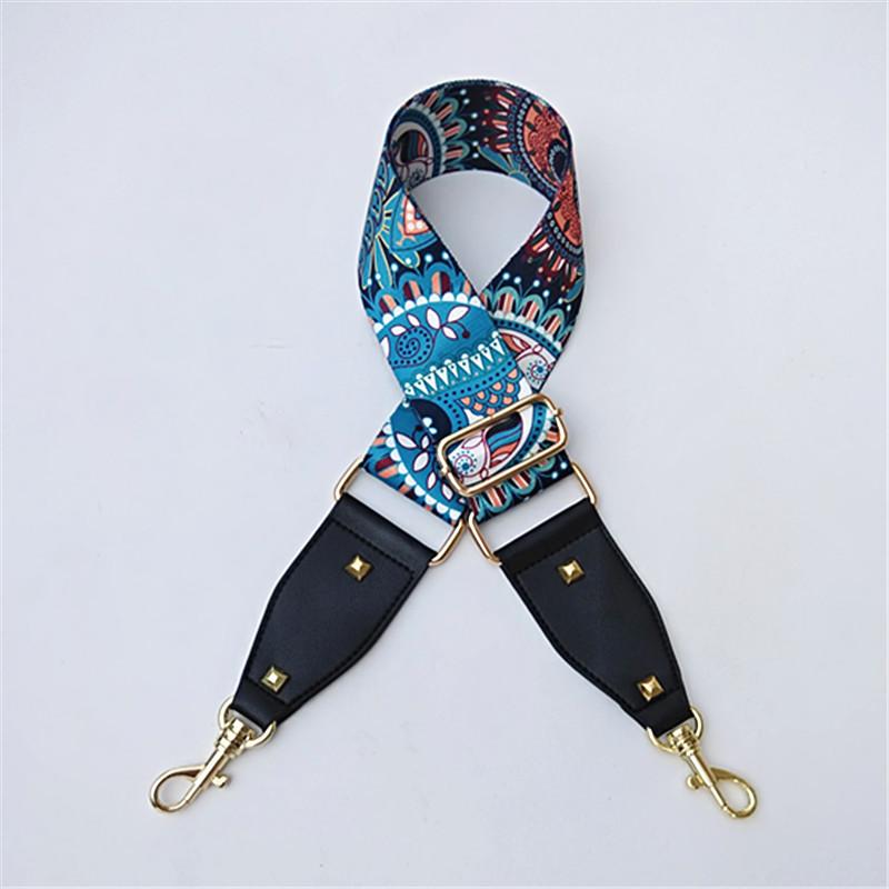 Ribbon Replaceable Adjustable Strap One Shoulder Oblique Cross Ethnic Style Long Shoulder Strap Women's Bag Strap Accessories