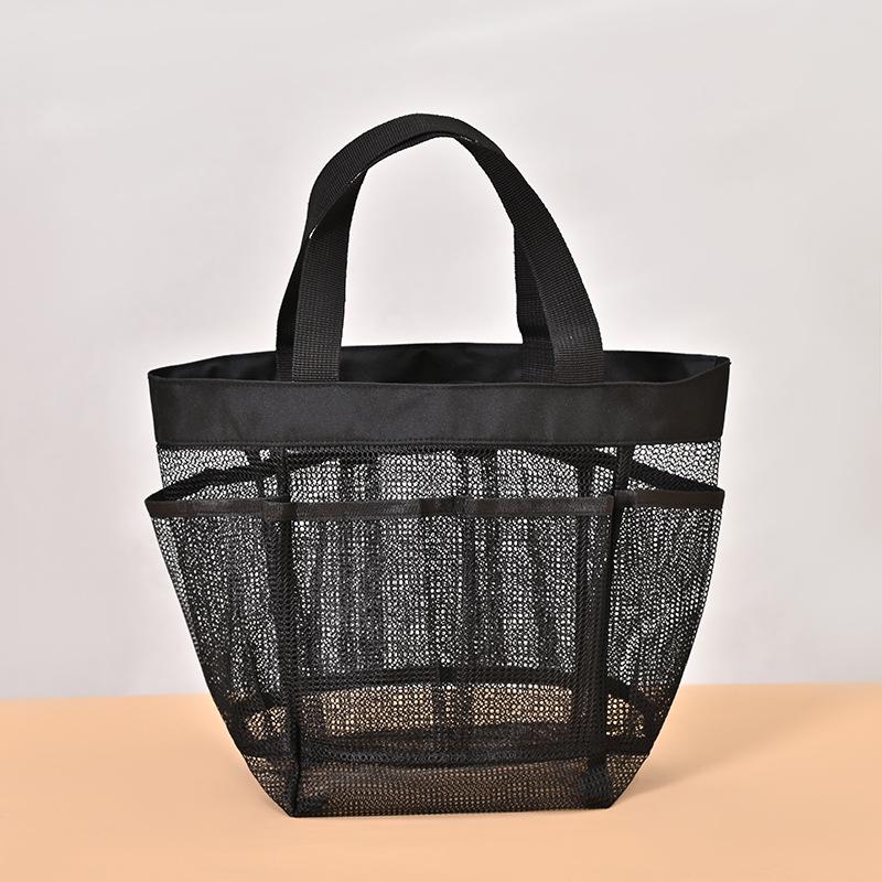 Borsa in Rete a 7 Tasche per Doccia e Spiaggia per Conservare Cosmetici