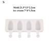 Silicone Ice Cream Mould Ice Cube Tray Popsicle Barrel Diy Mold Dessert Ice Cream Mold with Popsicle Stick