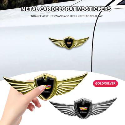 Estilo de Coche Pegatina Calcomanía de Metal 3D con Alas para Maletero Ventana Lateral Carrocería para ATS BLS CT4 CT5 CTS EXT ESCALADE SRX XT4 SLR XTS