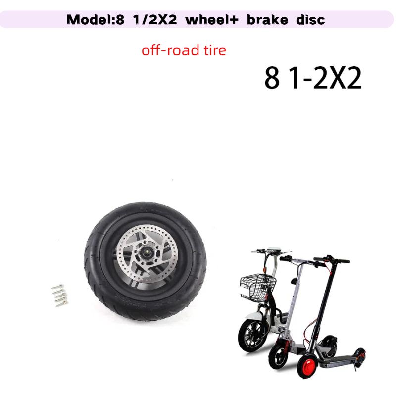 Electric Scooter 8 1/2x2 Tyre Rear Wheel Assembly for Xiaomi M365 M365 Pro Rear Tire Set Replacement Wheel Parts