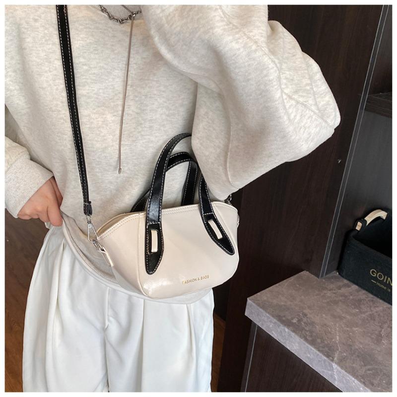 High-value fashionable portable messenger women's bag, new versatile contrasting color simple high-end shoulder women's bag