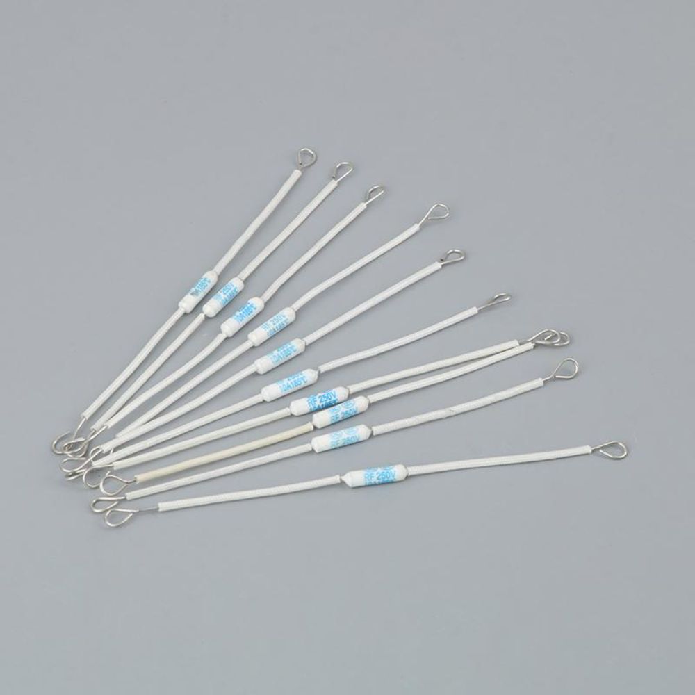 5/10Pcs RF250V Thermal Fuse 185 Degree Short Circuit Protection Ceramic Fuse 10A Safe Protection Rice Cooker Fuse
