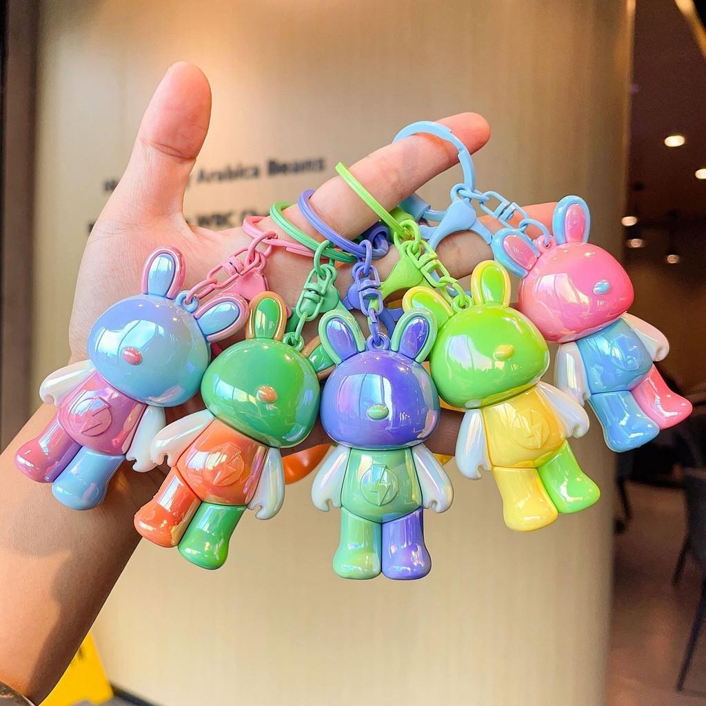 Stylish Keychain Bunny Fun Colored Resin Charm Ideal For Students And Couples