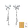 Elegant Butterfly Stud Earrings In Sterling With Moissanite Gemstone Hypoallergenic Daily Wear