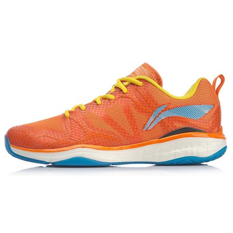 

New LiNing Cushioning Support Low Top Badminton Shoes Unisex Sun Orange AYAP005-4 43
