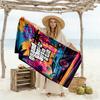 Grand Theft Auto Customize Text Beach Towel Super Soft Microfiber Quickdry Fabric Suitable for Swimming Gym Camping Yoga Vacation